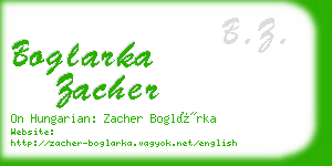 boglarka zacher business card